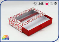 Transparent PET Window Hot Stamping Sliding Drawer Gift Boxes