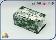 Hinged Lid Flip Top Cover Floral Design Paper Gift Box For Friend