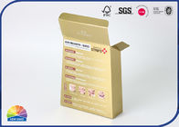 Gold Paper Folding Carton Box Daily Supplies Customizable Packaging