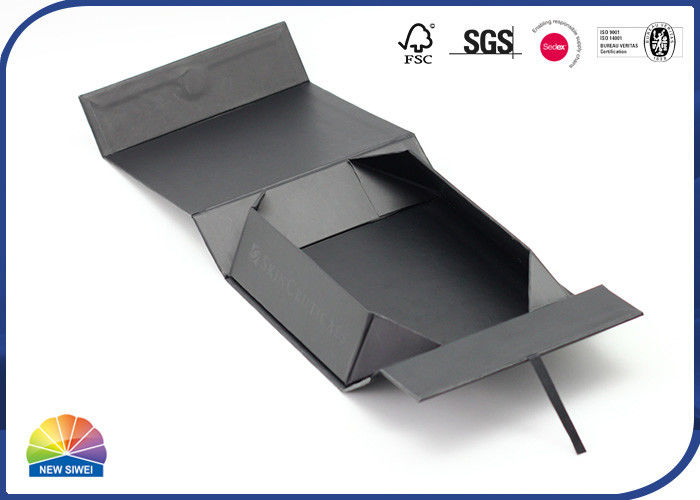 Spot UV Logo Rigid Magnetic Lid Gift Foldable Box Matte Lamination