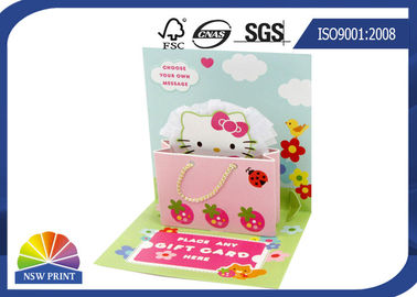 3D Pop Up Stand Display Christmas Greeting Card / Wedding Cards Fancy Design