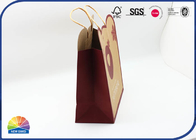 Customized 4C Printed Paper Gift Bag Kraft Matte Lamination For Christmas