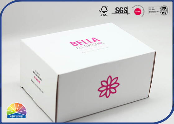 Cosmetics Matt Lamination Corrugated Packaging Box Customized Logo Print