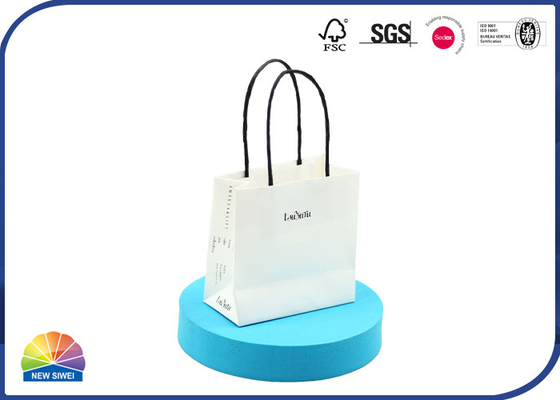 Customized White Kraft Paper Bags For Retailer Candy Food Grade Paper Packaging