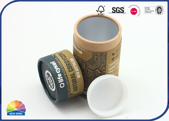 Plastic Plug Kraft Paper Tube Food Package Aluminum Foil Inside