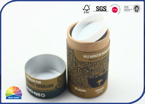 Plastic Plug Kraft Paper Tube Food Package Aluminum Foil Inside