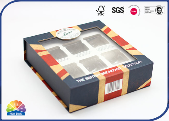Het zichtbare Plastic Pakket van Filmflip lid paper printed box met Tussenvoegsel