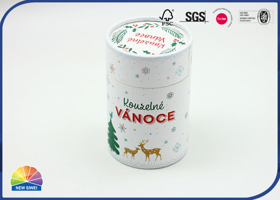 Aangepaste 4C bedrukte papieren verpakkingsbuis voor cadeau