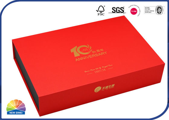 ISO-het Karton Flip Top Magnetic Gift Box van de Boekstijl