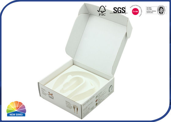 4c druk Witte Blaar Tray Corrugated Mailer Box