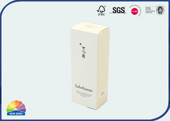 Skincare Gezichtsreinigingsmiddel Verpakkingsdruk die Kartondoos vouwen