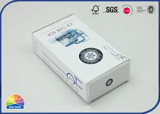CMYK-Drukc1s Karton die het Zilveren de Folie van de Kartondoos Stempelen vouwen
