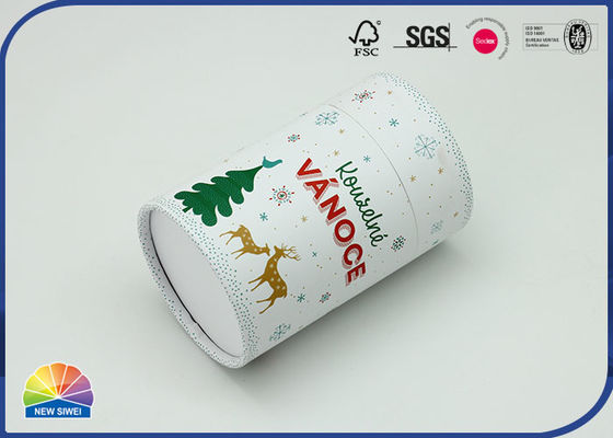 Van de het Suikergoedchocolade van de Kerstmisgift van de de Cilinderbuis de Verpakkende Kern van Kraftpapier