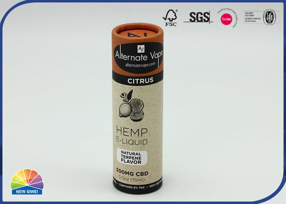 4c gedrukte Art Paper Cardboard Tube Essential-Oliefles Verpakking