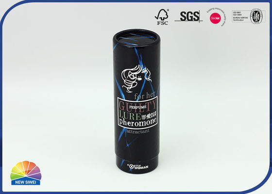 4c Printing Glossy Paper Tube-verpakkingen voor cosmetica Silver Stamping