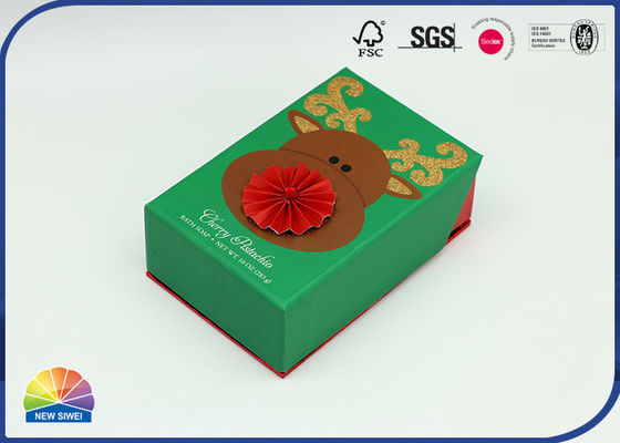 Clamshell 3D-patroon gelijmd scharnierend deksel geschenkverpakking