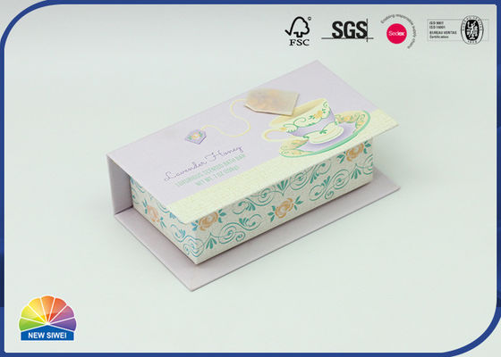 Kleurrijke print aanwezig pakket scharnierend deksel papier doos klein formaat