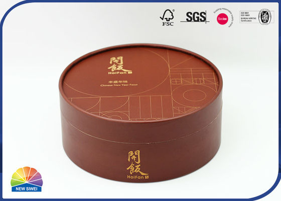 De Container die van de grote Diameterbuis Heet Gouden het Stempelen Embleem verpakken