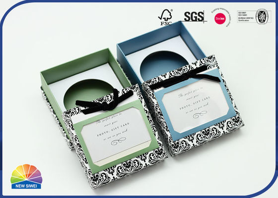 4c Stijve de Halsdoos Matte Lamination Flocking Bowknot van het drukpatroon