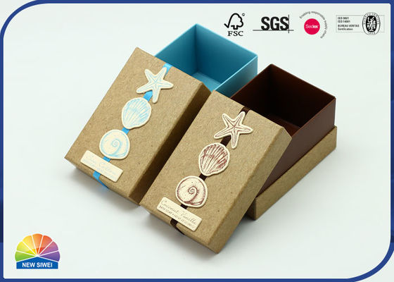 Karton Ring Case Rigid Shoulder Box Matte Lamination Debossing